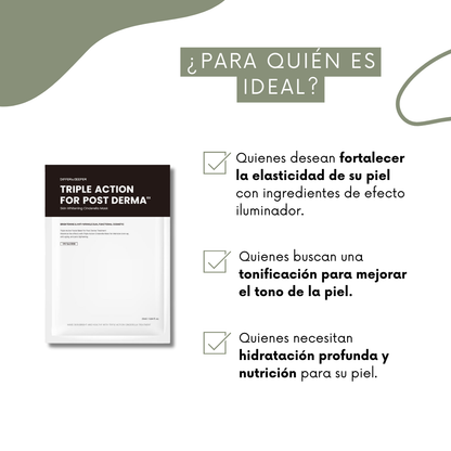 Triple Action For Post Derma (10 Unidades)
